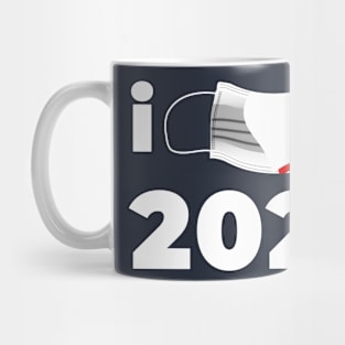 i love 2020 mask Mug